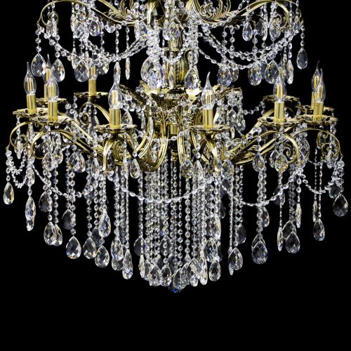 Люстра бронзовая Афина №21 Гусь Хрустальный