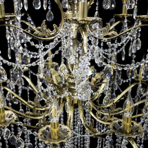 Люстра бронзовая Афина №21 Гусь Хрустальный