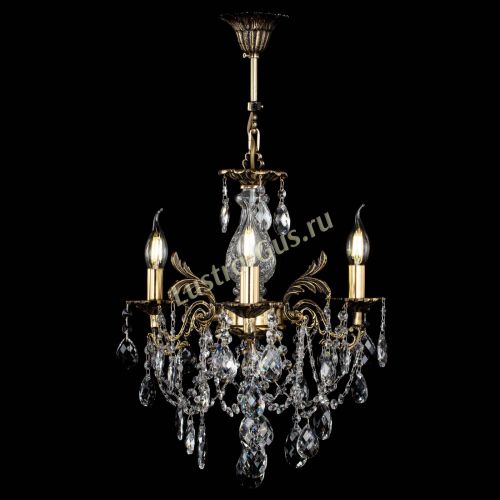 Люстра бронзовая Алфея №3/1 Баден Гусь Хрустальный