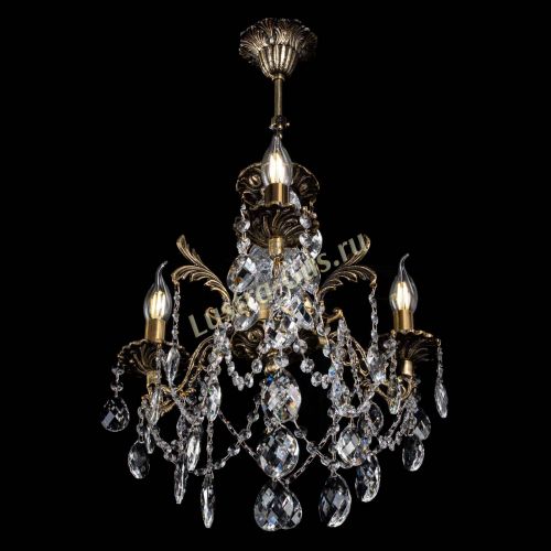 Люстра бронзовая Алфея №3/1 Баден Гусь Хрустальный