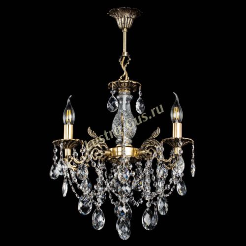 Люстра бронзовая Алфея №3/1 Баден Гусь Хрустальный