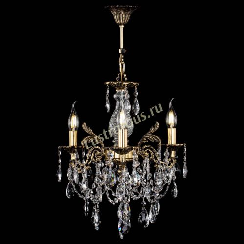 Люстра бронзовая Алфея №3/1 Журавлик Гусь Хрустальный