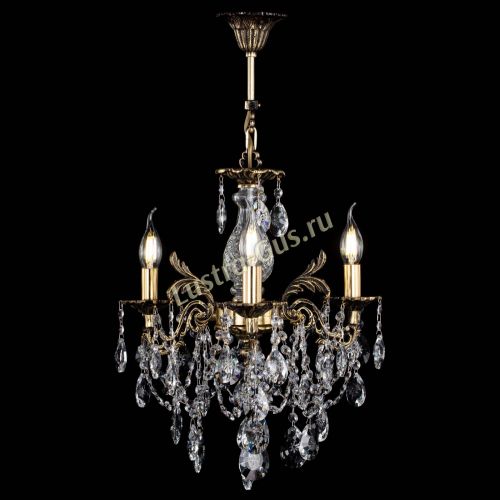 Люстра бронзовая Алфея №3/1 Звездочка Гусь Хрустальный