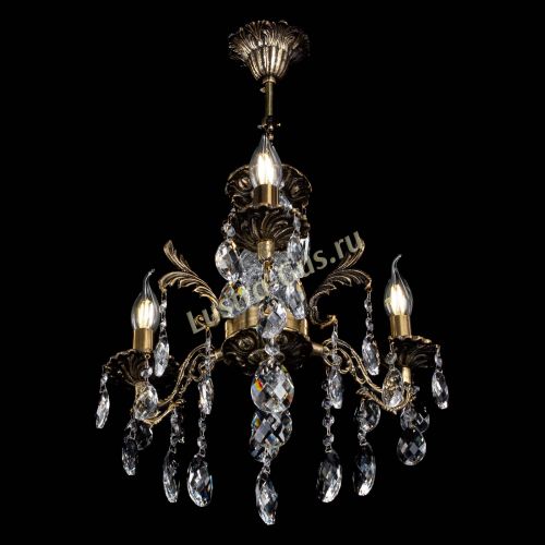 Люстра бронзовая Алфея №3/2 Баден Гусь Хрустальный