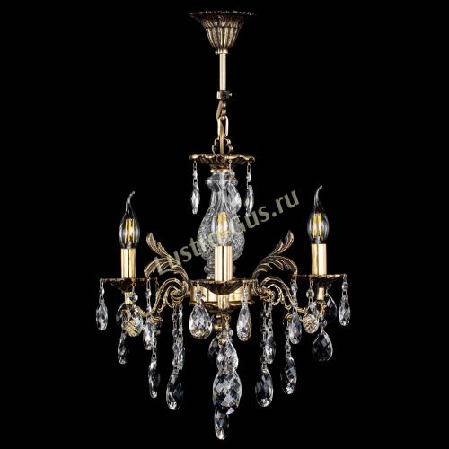 Люстра бронзовая Алфея №3/2 Баден Гусь Хрустальный