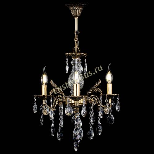 Люстра бронзовая Алфея №3/2 Баден Гусь Хрустальный