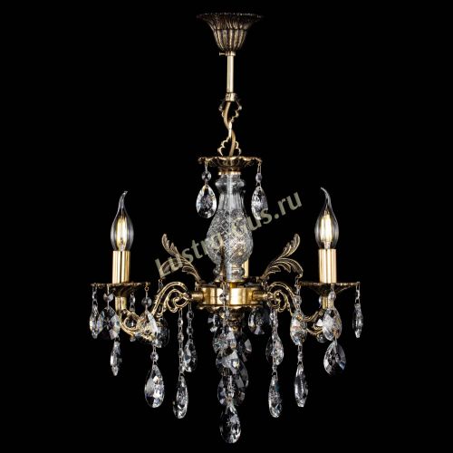 Люстра бронзовая Алфея №3/2 Звездочка Гусь Хрустальный