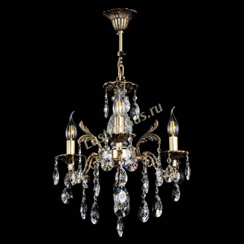 Люстра бронзовая Алфея №3/2 Звездочка Гусь Хрустальный