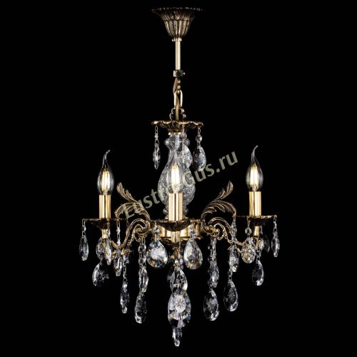 Люстра бронзовая Алфея №3/2 Звездочка Гусь Хрустальный