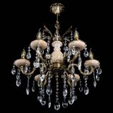 Люстра бронзовая Алфея №6 с камнем шар Люстра бронзовая Алфея №6 с камнем шар