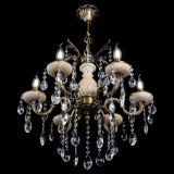 Люстра бронзовая Алфея №6 с камнем шар Люстра бронзовая Алфея №6 с камнем шар