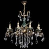 Люстра бронзовая Алфея Малахит №8 баден