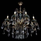 Люстра бронзовая Алфея Малахит №8 баден