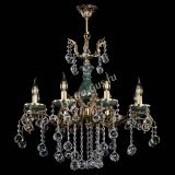 Люстра бронзовая Алфея Малахит №8 шар