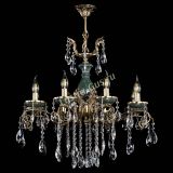 Люстра бронзовая Алфея Малахит №8 журавлик