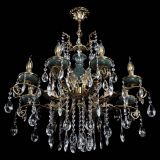 Люстра бронзовая Алфея Малахит №8 журавлик