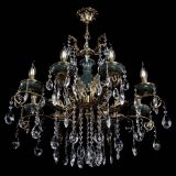 Люстра бронзовая Алфея Малахит №8 журавлик