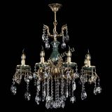 Люстра бронзовая Алфея Малахит №8 звездочка