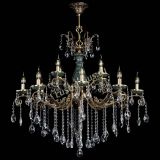 Люстра бронзовая Алфея Малахит №12 баден