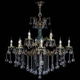 Люстра бронзовая Алфея Малахит №12 шар