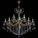 Люстра бронзовая Алфея Малахит №12 шар