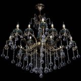 Люстра бронзовая Алфея Малахит №12 шар