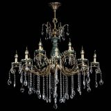 Люстра бронзовая Алфея Малахит №12 журавлик