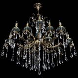 Люстра бронзовая Алфея Малахит №12 журавлик