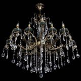 Люстра бронзовая Алфея Малахит №12 звездочка