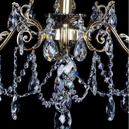 Люстра бронзовая Кассандра №3 баден Гусь Хрустальный