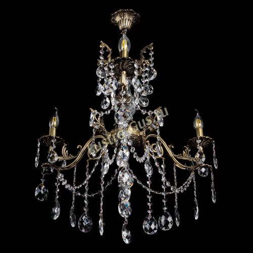 Люстра бронзовая Кассандра Алфея №3/1 баден Гусь Хрустальный