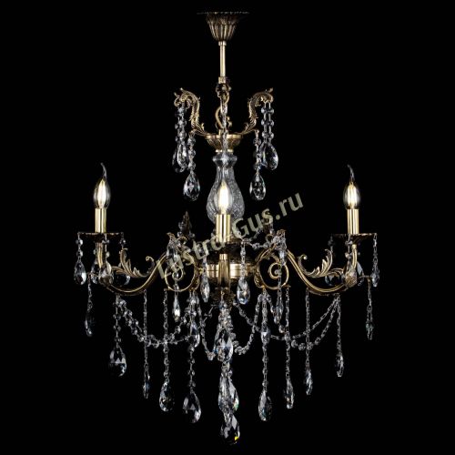 Люстра бронзовая Кассандра Алфея №3/1 журавлик Гусь Хрустальный