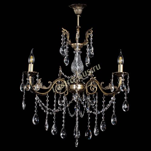 Люстра бронзовая Кассандра Алфея №3/1 журавлик Гусь Хрустальный