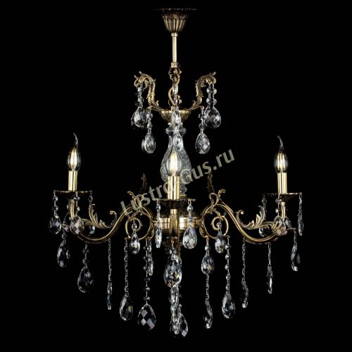 Люстра бронзовая Кассандра Алфея №3/2 баден Гусь Хрустальный