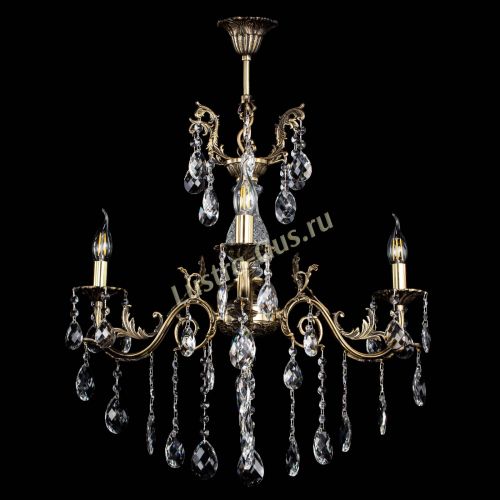 Люстра бронзовая Кассандра Алфея №3/2 баден Гусь Хрустальный