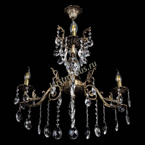 Люстра бронзовая Кассандра Алфея №3/2 баден Гусь Хрустальный