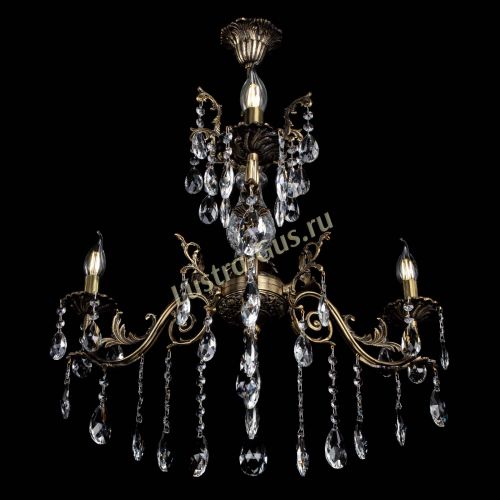 Люстра бронзовая Кассандра Алфея №3/2 журавлик Гусь Хрустальный