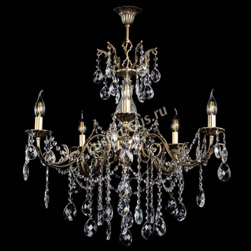 Люстра бронзовая Кассандра Алфея №5/1 баден Гусь Хрустальный