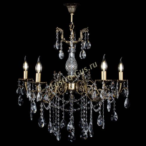 Люстра бронзовая Кассандра Алфея №5/1 звездочка Гусь Хрустальный