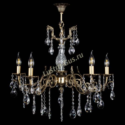Люстра бронзовая Кассандра Алфея №5/2 баден Гусь Хрустальный