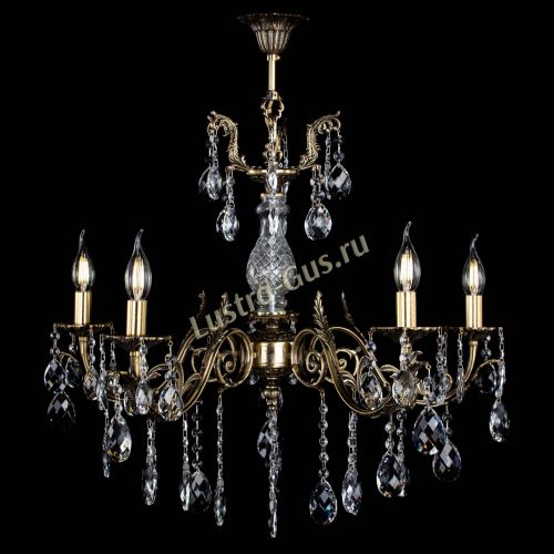 Люстра бронзовая Кассандра Алфея №5/2 баден Гусь Хрустальный
