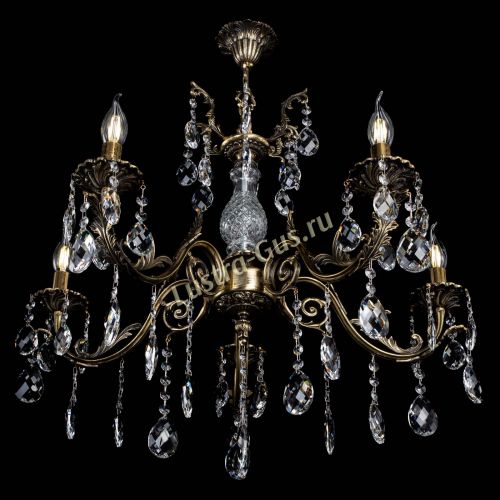 Люстра бронзовая Кассандра Алфея №5/2 баден Гусь Хрустальный