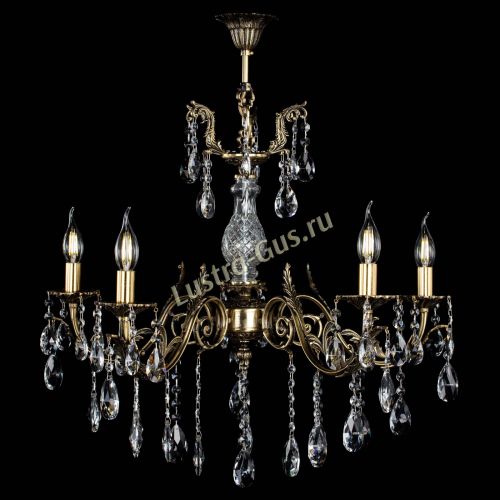 Люстра бронзовая Кассандра Алфея №5/2 журавлик Гусь Хрустальный