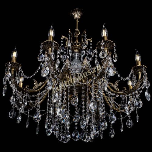 Люстра бронзовая Кассандра Алфея №8/1 баден Гусь Хрустальный