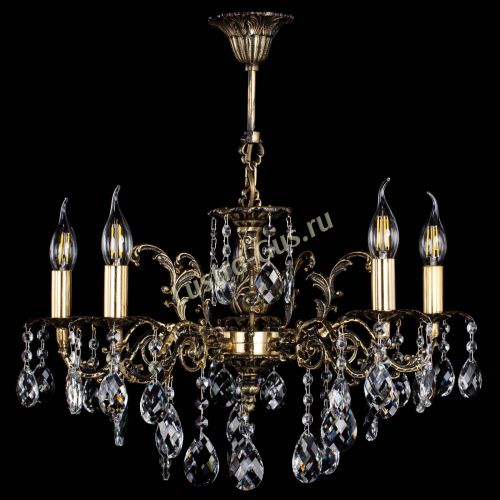 Люстра бронзовая Муза №5/2 баден Гусь Хрустальный