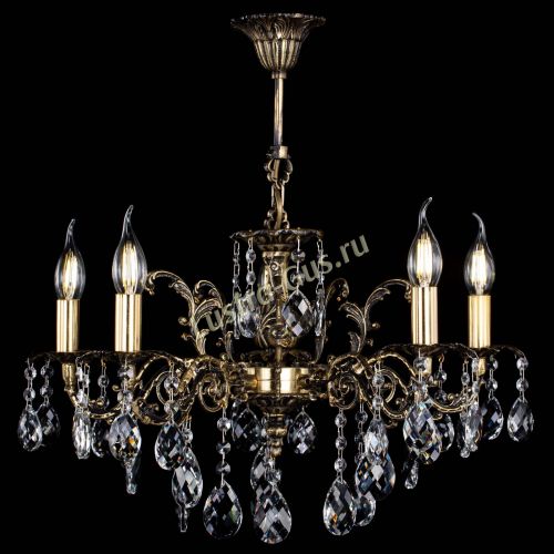 Люстра бронзовая Муза №5/2 баден Гусь Хрустальный