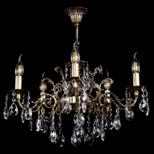 Люстра бронзовая Муза №5/2 баден Гусь Хрустальный