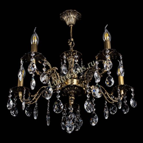 Люстра бронзовая Муза №5/2 баден Гусь Хрустальный