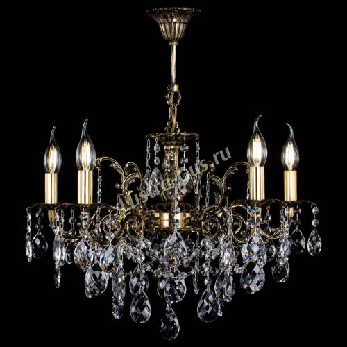 Люстра бронзовая Муза №5 баден Гусь Хрустальный