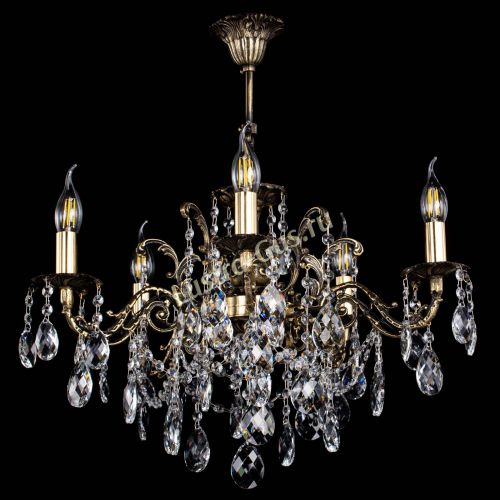 Люстра бронзовая Муза №5 баден Гусь Хрустальный